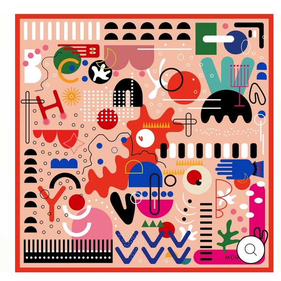 Mūr | Matisse Peach Scarf Bandana - Picture 3 of 3